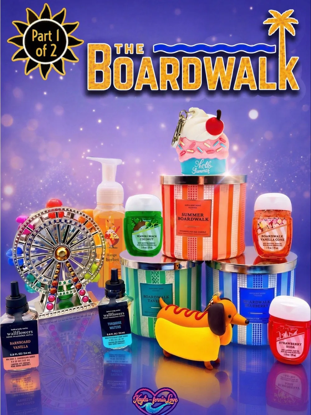 BBW 🎡 The Boardwalk 🎡 12 Pc RARE Ferris Wheel Collection - Picture 1 of 7